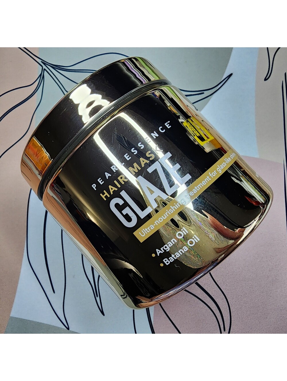 Pearlessence Hair Mask Glaze with Argan & Batana Oil for Glass Hair
